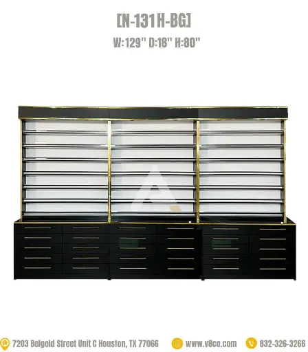 Stellar Polish/Powder Display Cabinet [N-131H-BG]